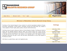 Tablet Screenshot of library.mcrg.ac.in